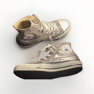 Converse Silver White Sneakers Classic Design